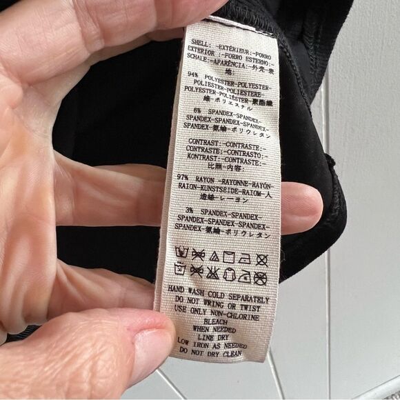 Free People Party Train Top Black Velvet Embroidered Floral Stretch - Picture 8 of 12